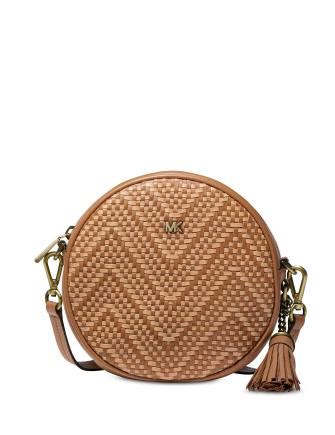 michael kors canteen bag acorn|MICHAEL Michael Kors Woven Chevron Canteen Bag .